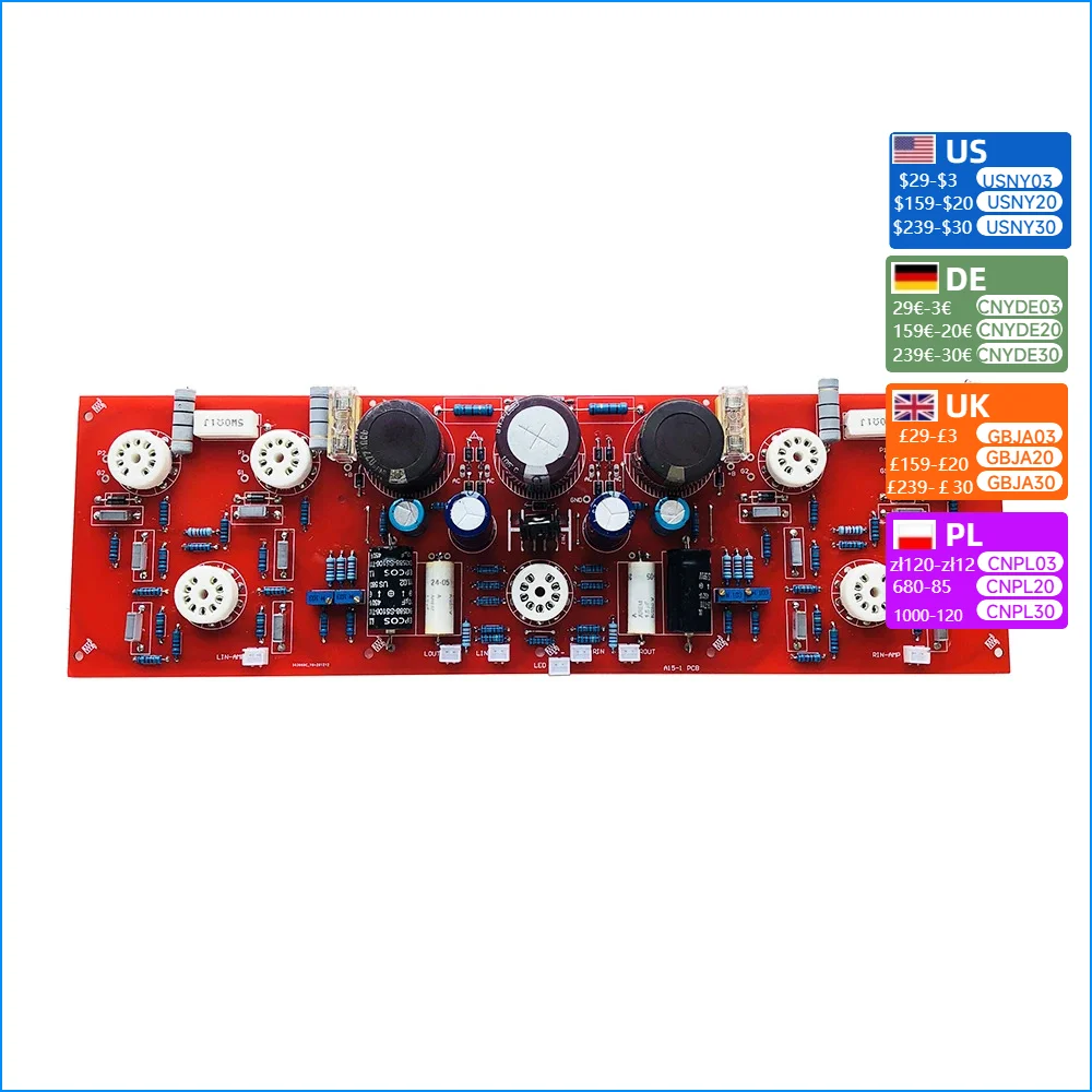 Nvarcher EL84 Power Amplifier Board EL84/6P14 Push-pull Circuit  DIY Without Tube