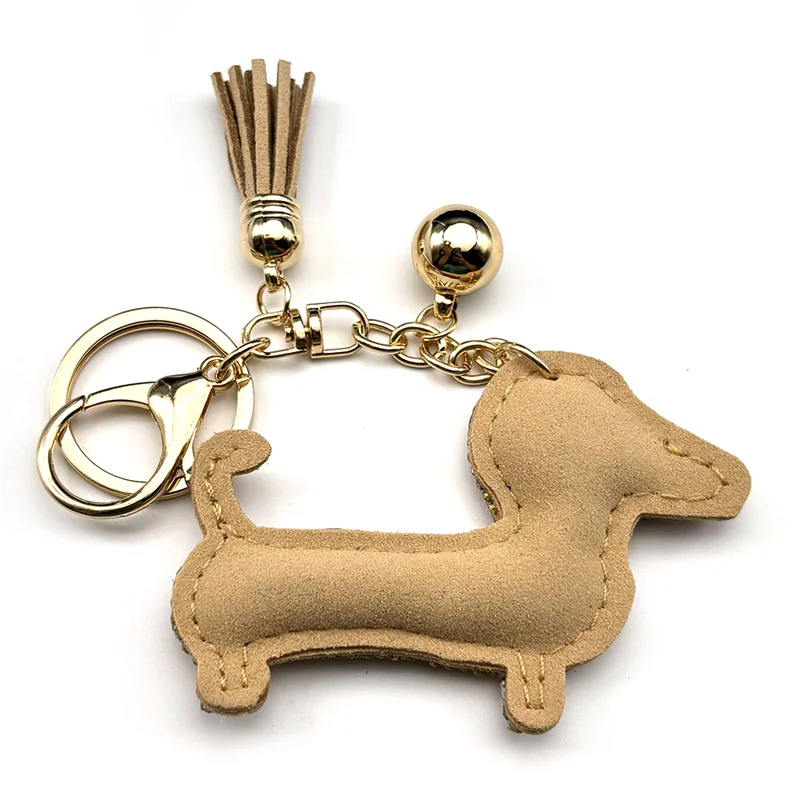 Glatter Dackel-Hund-Schlüsselanhänger für Damen und Herren, voller Kristall, niedlicher Tier-Welpen-Quaste, Damentasche, Zubehör, Schlüsselanhänger, Schmuck, Geschenke – Detail 6