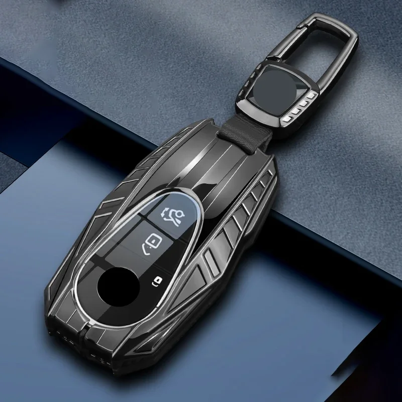 

Metal Car Remote Key Case Cover Shell Holder For Mercedes Benz New A B C E S Class S400L CLA CLS GLC GLE GLS EQE EQS AMG 2024