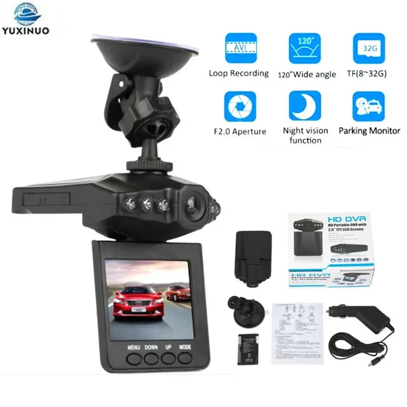 H198 Car DVR Dash Camera Rear View 2.5