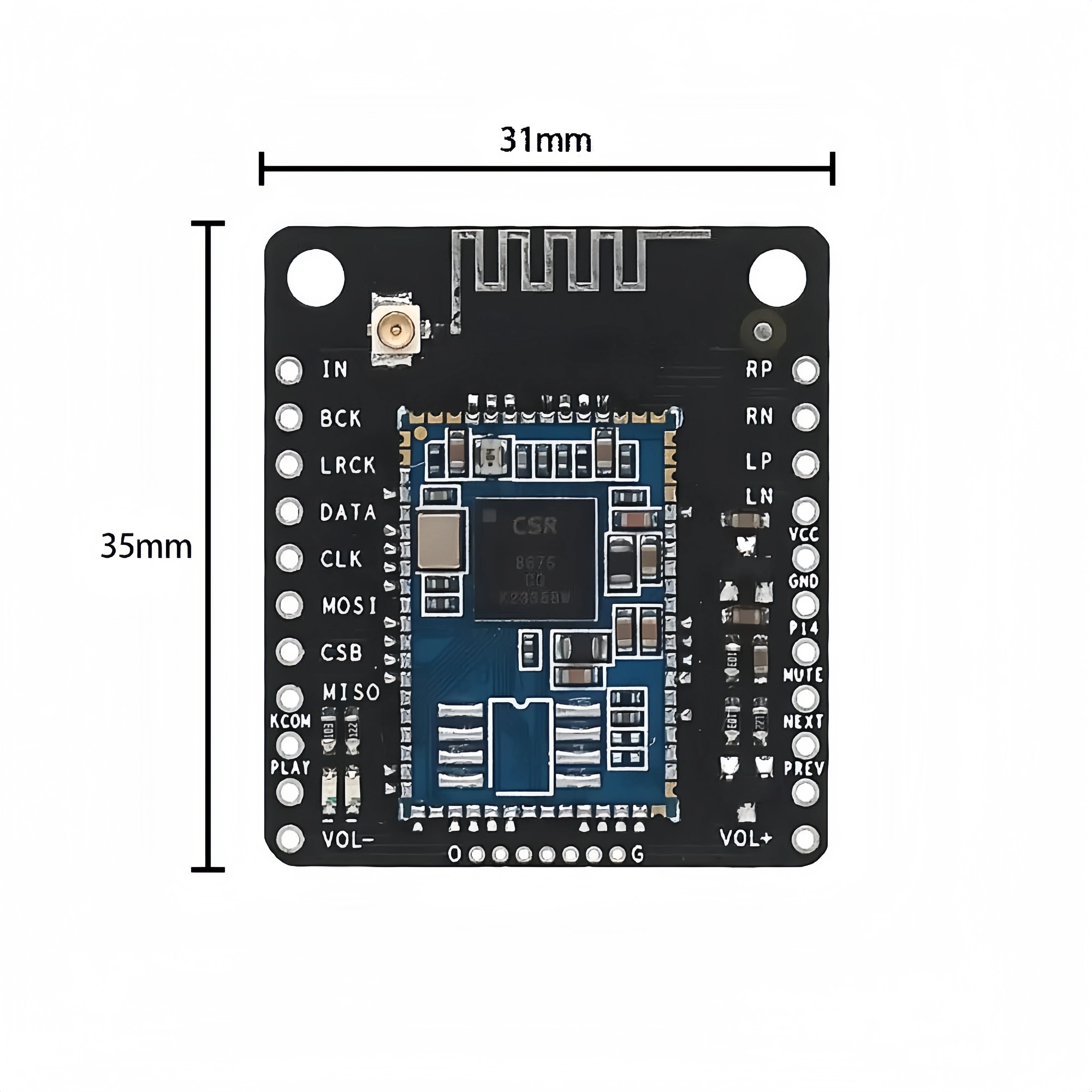 CSR8675-Módulo de Audio Bluetooth V5.0 de baja potencia, APTX-HD de compresión sin pérdidas, fibra I2S SPDIF