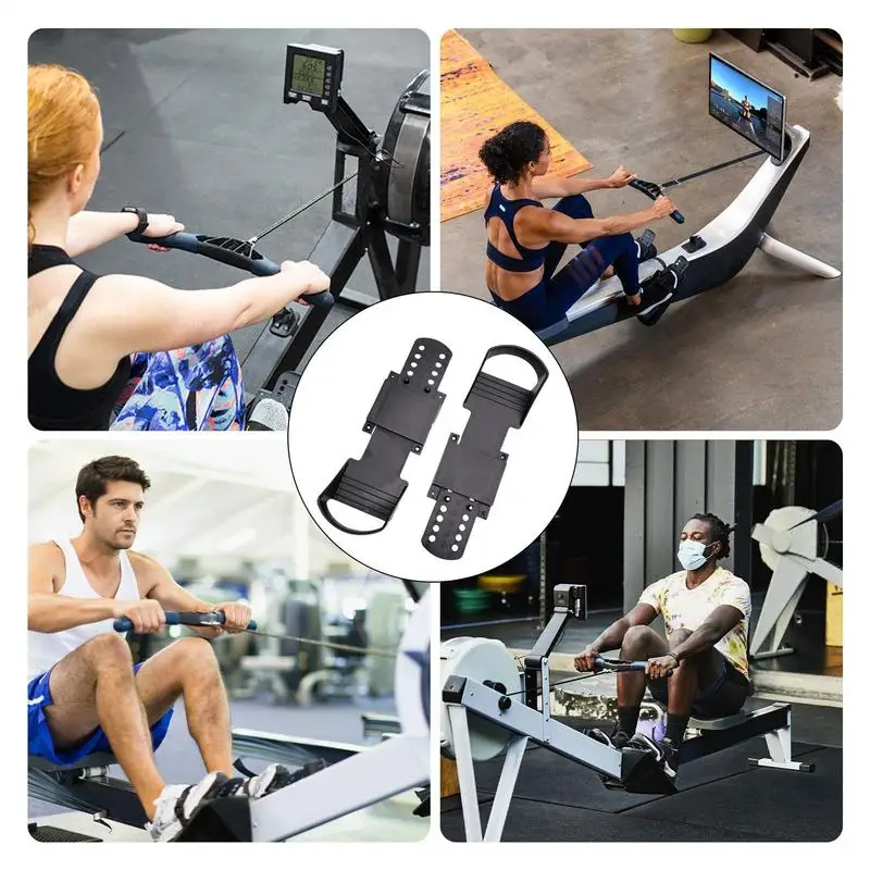 2 قطعة آلة التجديف استبدال دواسات القدم عدم الانزلاق آلة بيضاوية الشكل الدواسات المنزل داخلي رياضة التجديف دراجة القدم الدواسات