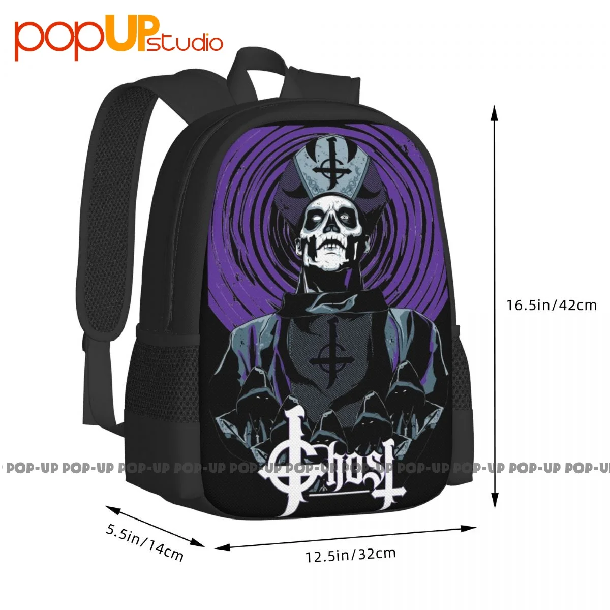 Ghost Papa Emeritus Swedish Rock Band Backpack Large Capacity Fashion Creative Sports Style Multi-function