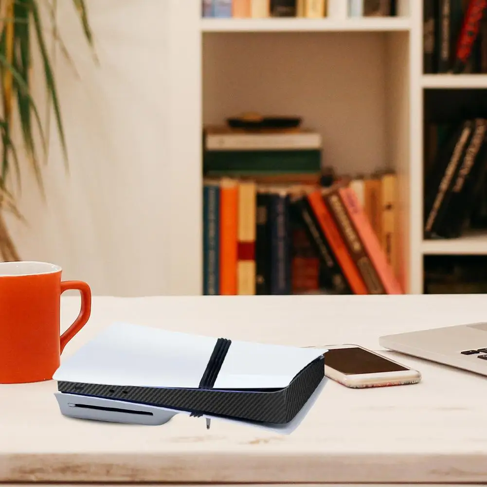 لملصقات الشريط الجانبي لوحدة التحكم الاحترافية، شريط حماية مضيف الجلد الأوسط، ملصقات نسيج ألياف الكربون المضادة للخدش