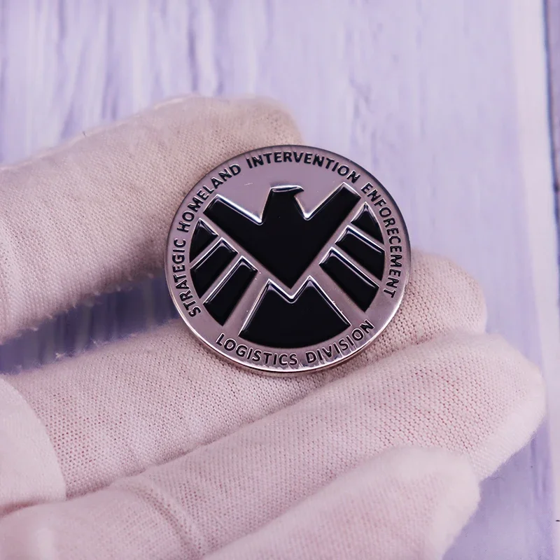 MV-Aveng Agents Of Shield Pin Strategic Homeland Intervention Enforcement Logistics Division Brooch S.H.I.E.L.D Eagle Badge