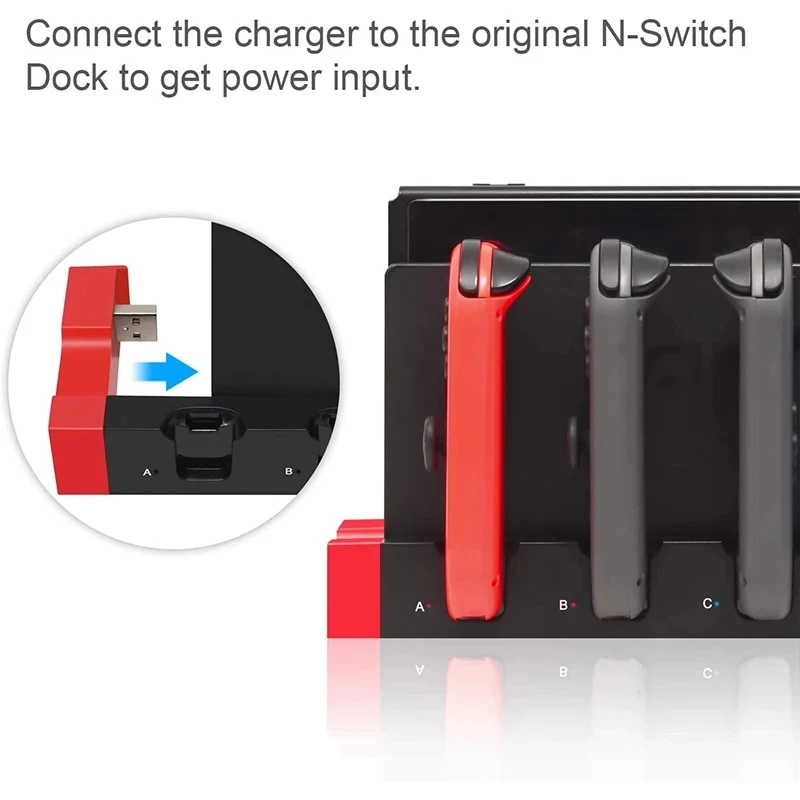 Dock Charging Docking Station For Nintendo Switch & Oled Nitendo Swich Stand Base Game Pad Accessories Controller Holder Gaming view 2