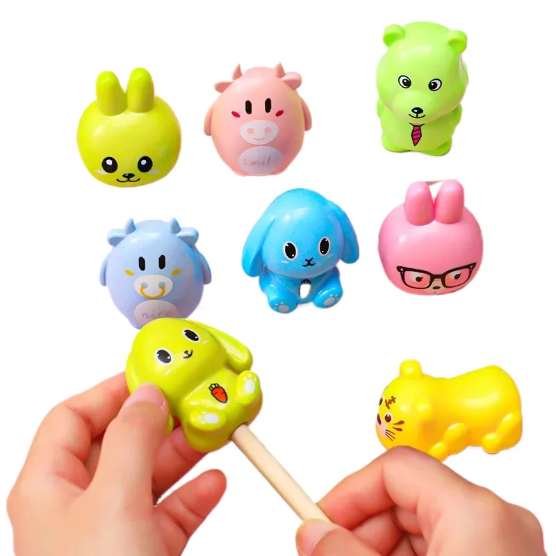 1pcs Cartoon Animal Pencil Sharpener Cute Bear Rabbit Student Mini Kawaii Sharpener Kindergarten Kids Gift Stationary Supplies