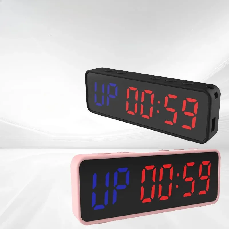 

Gym Timer Portable LED Fitness Timer Clock Gym Large LED Timer Display Digital Anti Vertigo Competition Training Timer