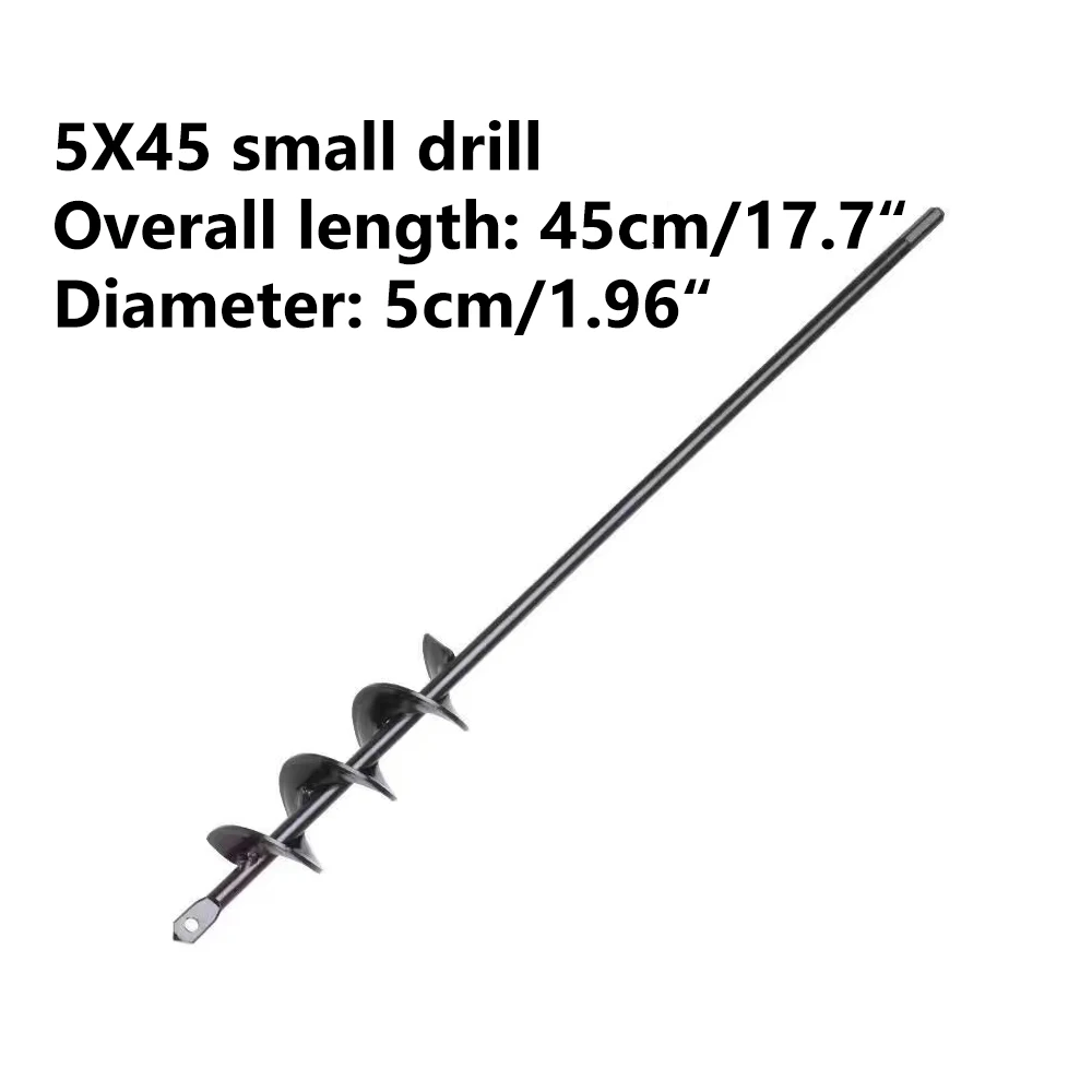 4 Sizes Garden Auger Drill Bit Ground Drill Tool Spiral Hole Digger Ground Drill Earth Drill for Seed Planting Flower Planter