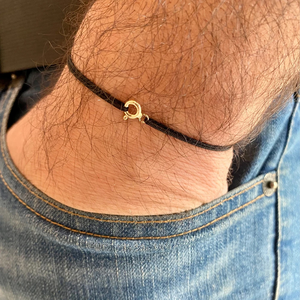 Womens Red String Bracelet with Gold Color Clips Handmade Minimalist Wish Bracelet Dainty Friendship Stackable Bracelet For Her