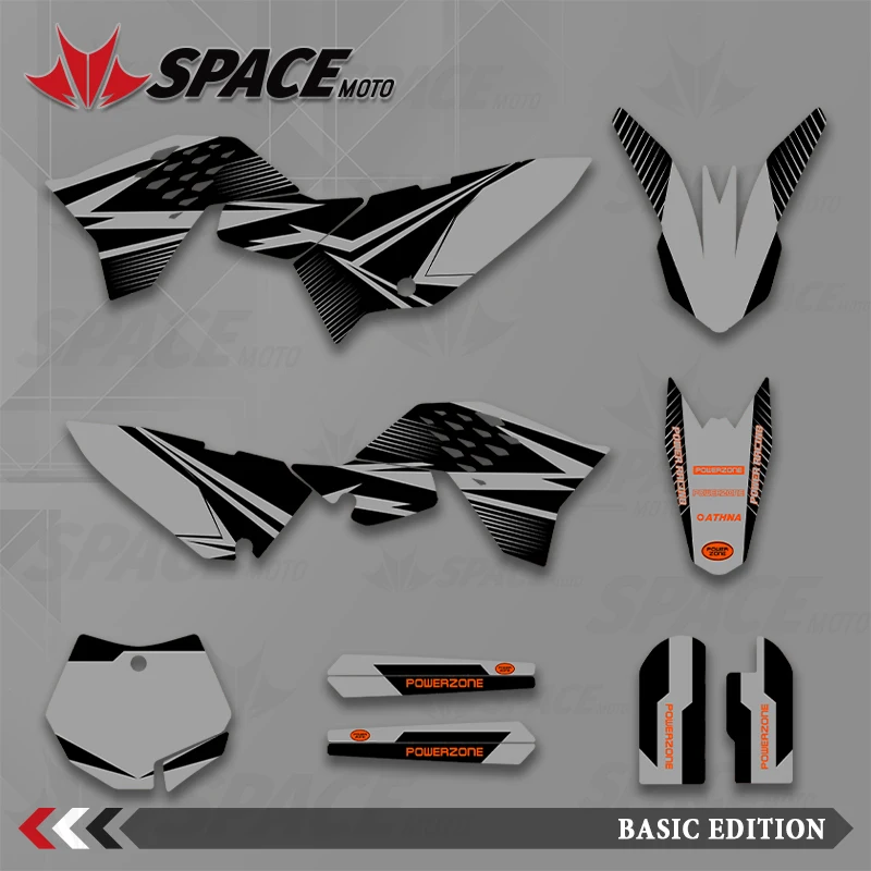 

SPACE MOTO графический фон наклейки наклейки мотоцикл для KTM 09-15SX65