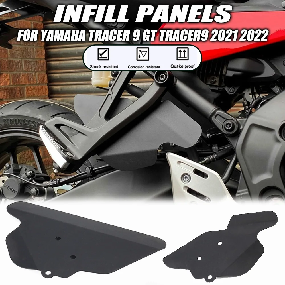 

New Motorcycle Accessories Infill Panels Cover Frame Side Panel Protection Guard Protector For Yamaha Tracer 9 Tracer9 GT 2021 -