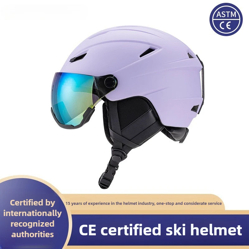유니섹스 스키 헬멧 CE-EN1077 / ASTM-F2040 인증 통기성 따뜻한 스노보드 안전 헬멧 도매 스포츠 안전 장비