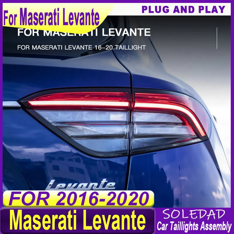 Car Taillights For Maserati Levante 2016-2020 LED Auto Back Lamps Upgrade Highlight Flashing Taillight  Assembly Plug and Play