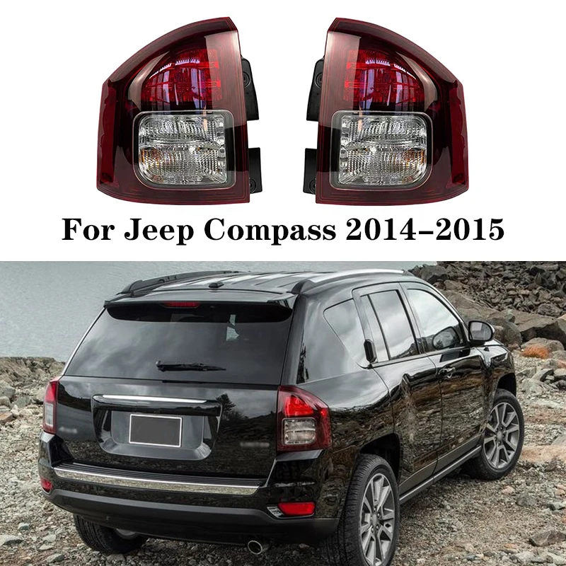 

For Jeep Compass 2014 2015 Rear Tail light Rear Bumper Light Tail Stop Brake Lamp Taillights Turn Signal Warning