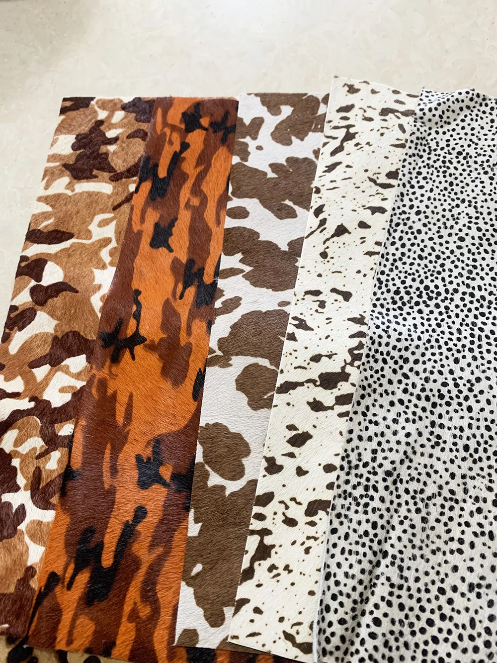 Leather Color Matching Handmade Cut Horse Fur and Cow Leather Handmade, DIY, New, 20x30cm