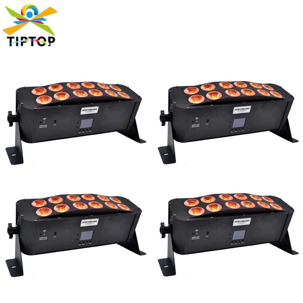 

12x18W RGBWAP 6IN1 Color Battery Led Wall Washer Light 50cm Length Linear Light Waterproof IP20 Linear Bar Light for Christmas
