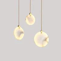 Modern Marble Pendant Lamp Living Room Bedroom Bedside Dining Room Staircase Kitchen LED Decoration Lights Hanging Lighting Home