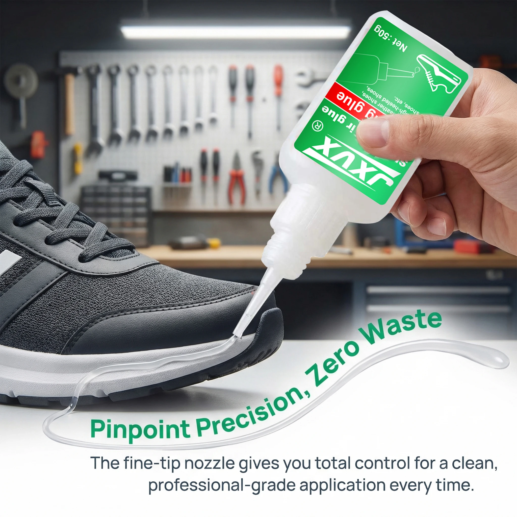 20/50 g Pegamento transparente para zapatos, adhesivo resistente al agua para reparación de zapatos, zapatillas profesionales, herramienta de reparación de botas, Loctite rápido Super Glue