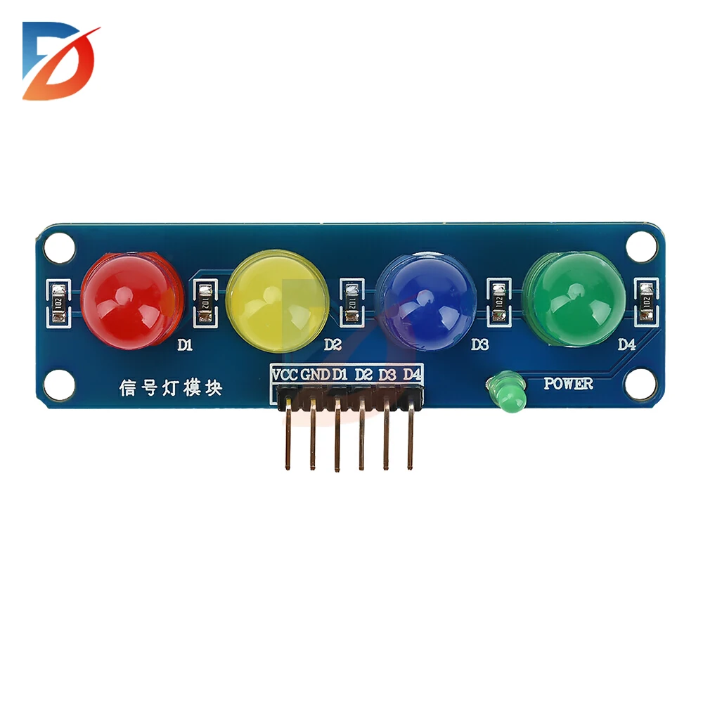 

DC 3.3-5v ST009 Четырехпозиционный светодиодный модуль, светодиодный световой модуль, модуль светофора