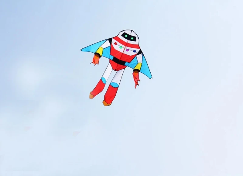 free shipping lovely robot kite outdoor games soft kite drachen fliegen hand sanitizer stunt kite papalote cerf volant enfants