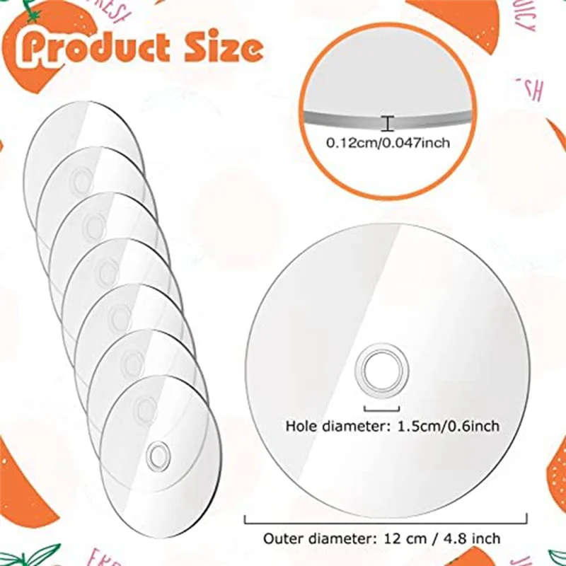 2025 novo-30 pçs cds claros em branco cds para pintura em branco cds para decoração diy estética parede cd decoração do quarto cds de parede transparente