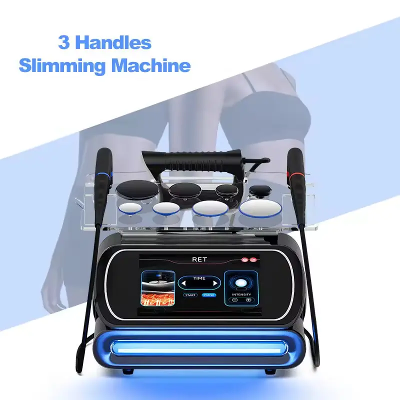 3 in 1 448kHz Capacitive Resistive Therapy Machine  RET CET Diathermy Body Sliming Pain Relief 448KHz Tecar Therapy Machine