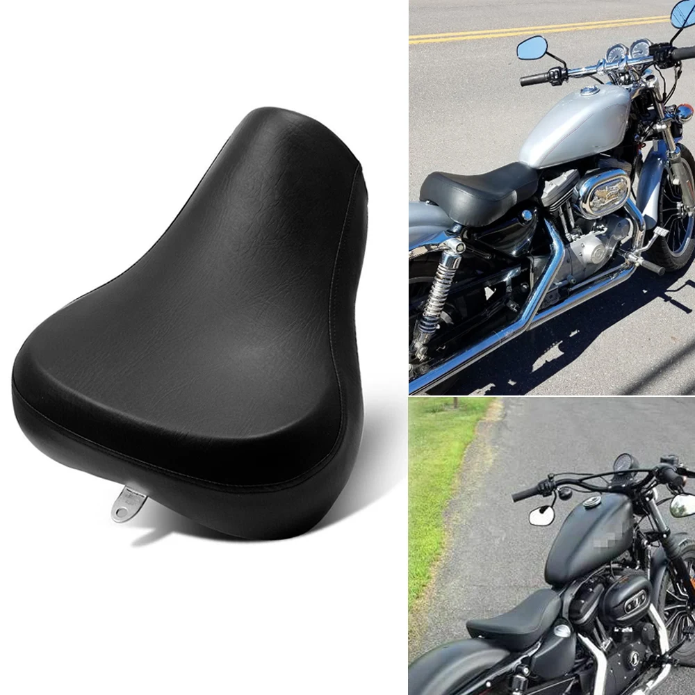 Schwarzer Vordersitz-Polster für Fahrer und Beifahrer für Harley Sportster XL 883 1200 72 48 Custom 1983-2003 Motorrad-Zubehör