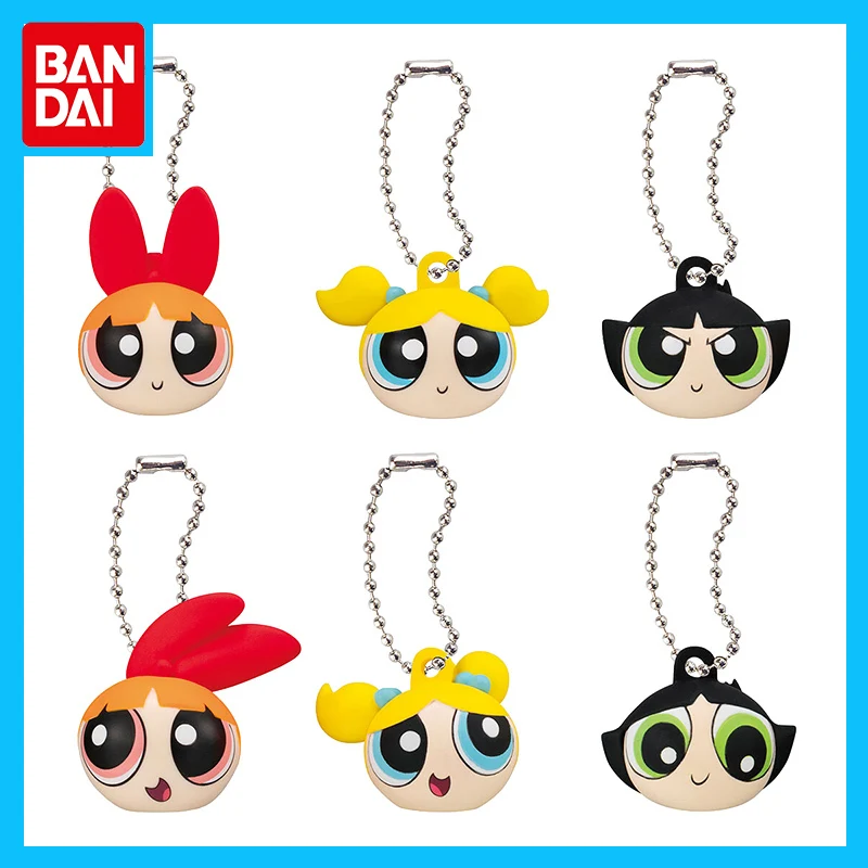 

Bandai Gashapon The Powerpuff Girls Season Pendant Pendant Blossom Bubbles Buttercup Toys for Boys Girls Gift Collectible Model