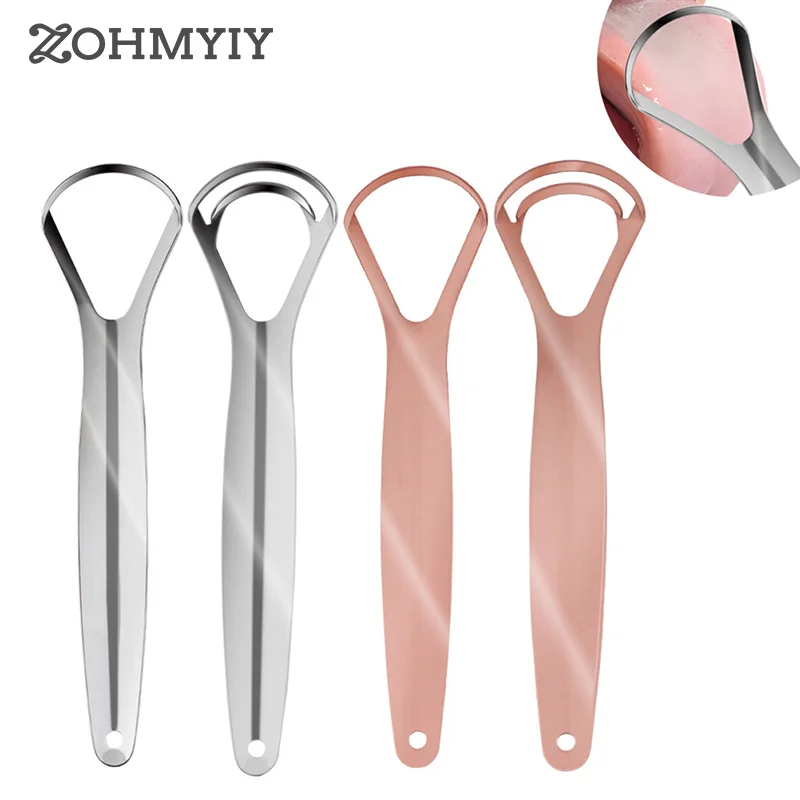 

1 шт. портативный однослойный/двухслойный скребок для языка, многоразовая щетка из нержавеющей стали для полости рта, скребок для языка, устройство для свежего дыхания