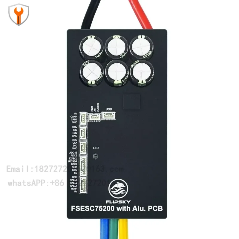 Suitable for 84V 200A ESC Controller FSESC 75200, Aluminum Printed Circuit Board, VESC Based, for Efoil Robotic Surfboards