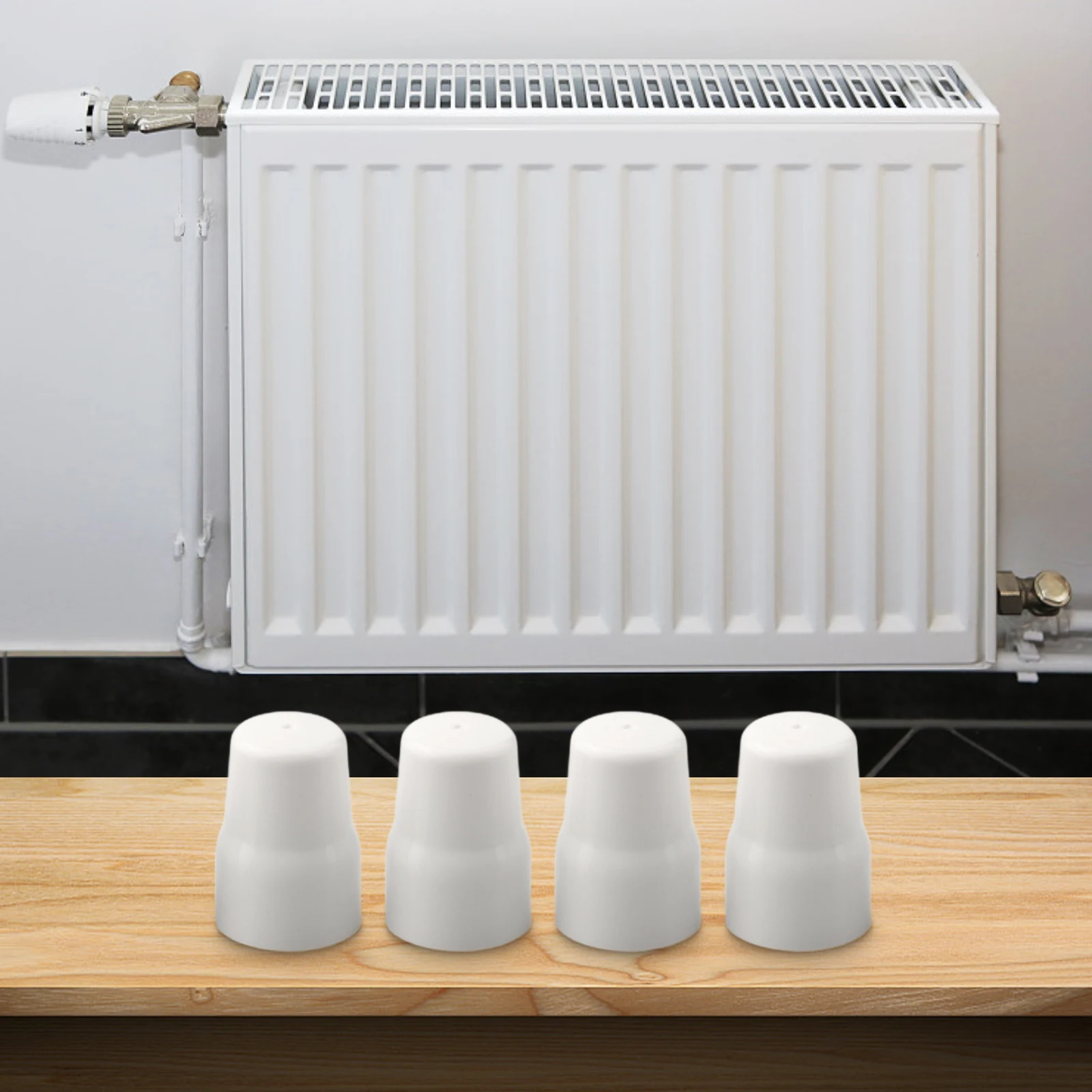 

Клапан радиатора, 4-10 шт., крышка клапана радиатора, белая, легкая, вставной, сменная крышка клапана, безопасная для детей, долговечная работа, безопасная для домашних животных