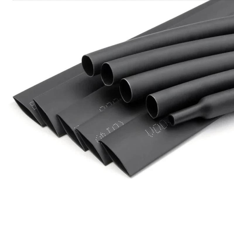 Black environmental protection heat shrinkable sleeve PET insulated electrical hose plastic stretch and shrink tube