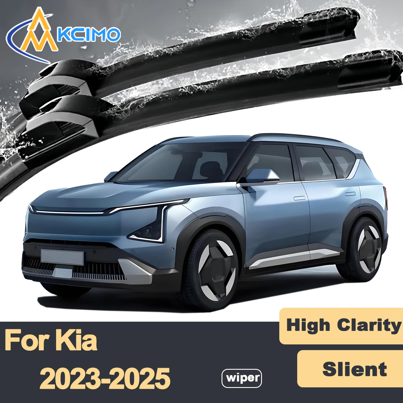 

Premium Rubber Durable Silent Windshield Wiper Blades 2pcs for Kia EV5 OV 2023-2025 Front Wiper Blades Set