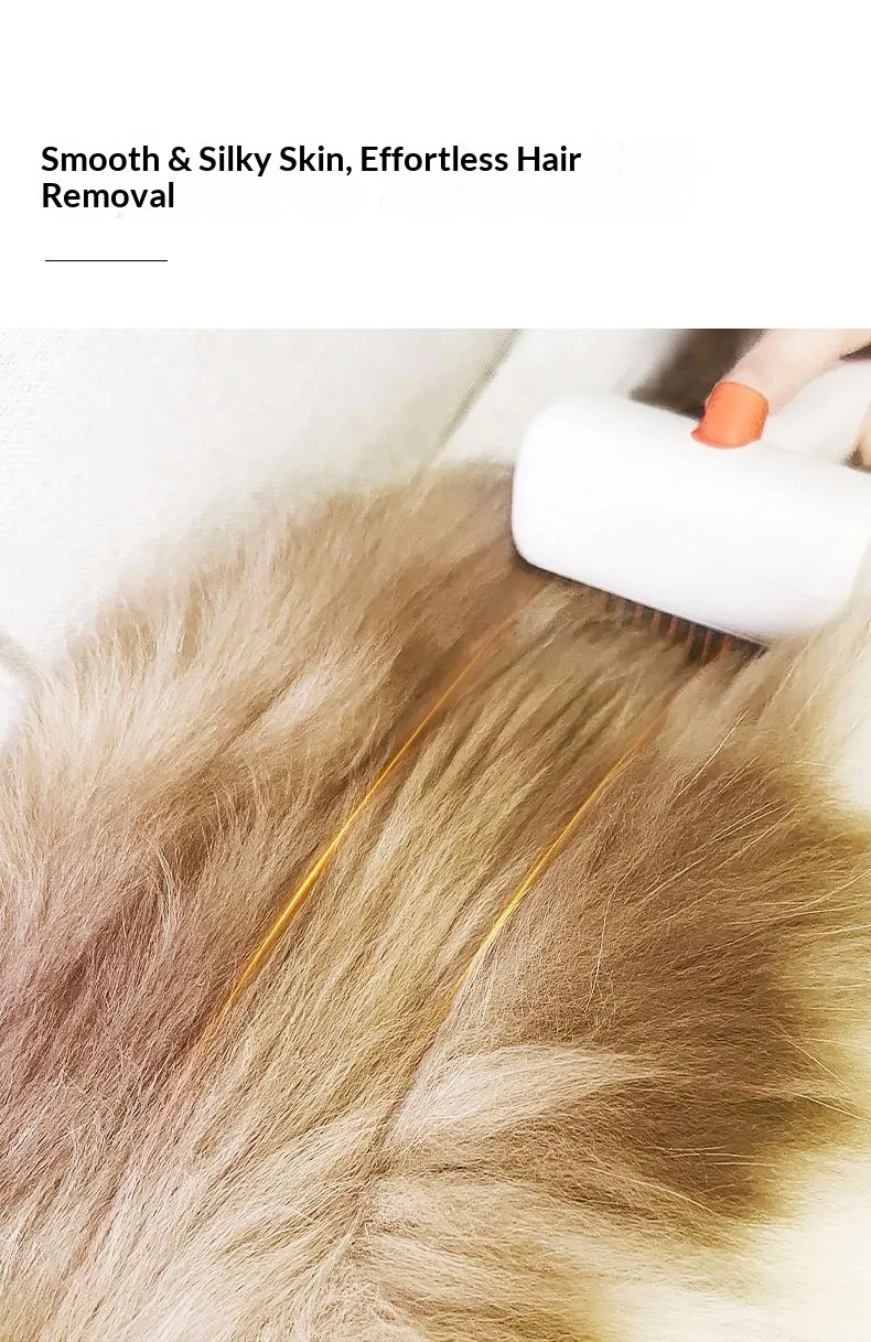 Petgravity 2-in-1 Entfilzungs- und Enthaarungskamm für Hunde und Katzen mit Drehbarem Stift und Sicherer 2mm Klinge für Einfache Haarentfernung – Detail 5