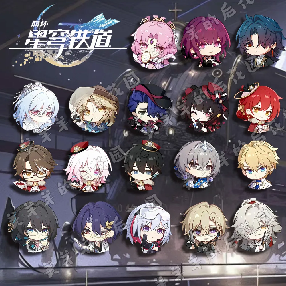 

18PCS Anime Honkai: Star Rail Badge Brooch Pin Blade Kafka Clothes Backpack Decoration Lapel Personalized Chest Tag