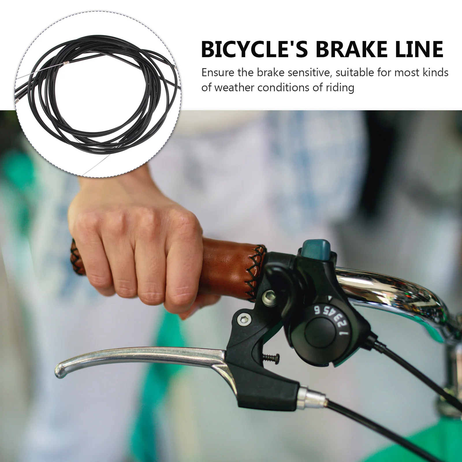 

4Sets Bicycles Brake Supplies Professional Brake Cable Set Easy to Install for Road Mountain Folding Small Wheel Bikes