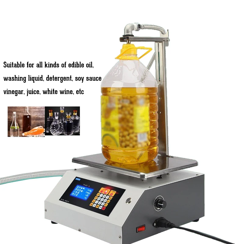 

Commercial CNC Liquid Bottle Filler Machine Water Drink Juice Dispensing Filling Weighing Type Edible Oil Viscous Liquid Filler