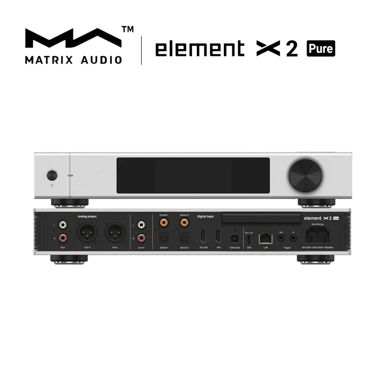 Matrix Element X2 Pure Music Streamer Roon Ready Player DLNA/UPnP Dual ES9039PRO DAC مكبر كهربائي