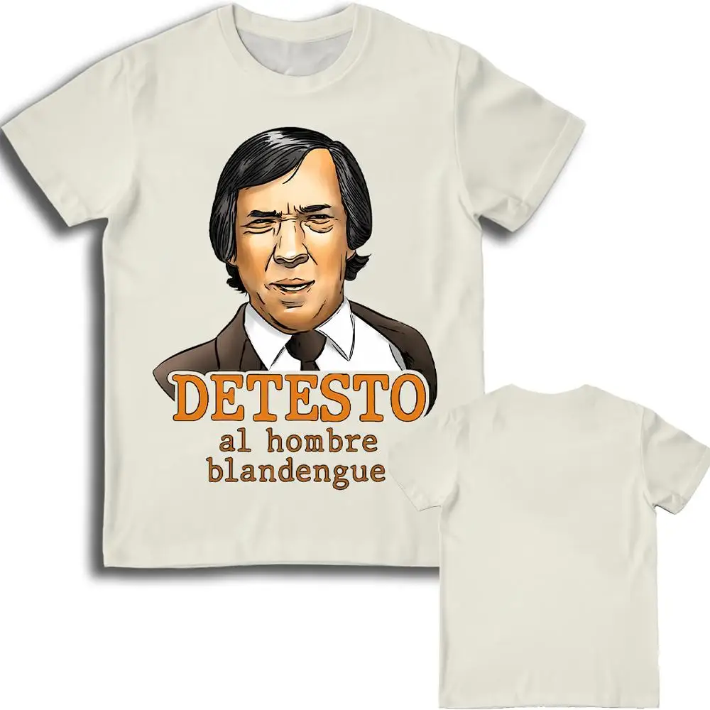 El Fary DETESTO Al Hombre Blandengue T-Shirt Herren Lustiges Spanisches Emoji-T-Shirt Retro Streetwear Lässiges Kurzarm-Rundhals-Oberteil – Detail 3