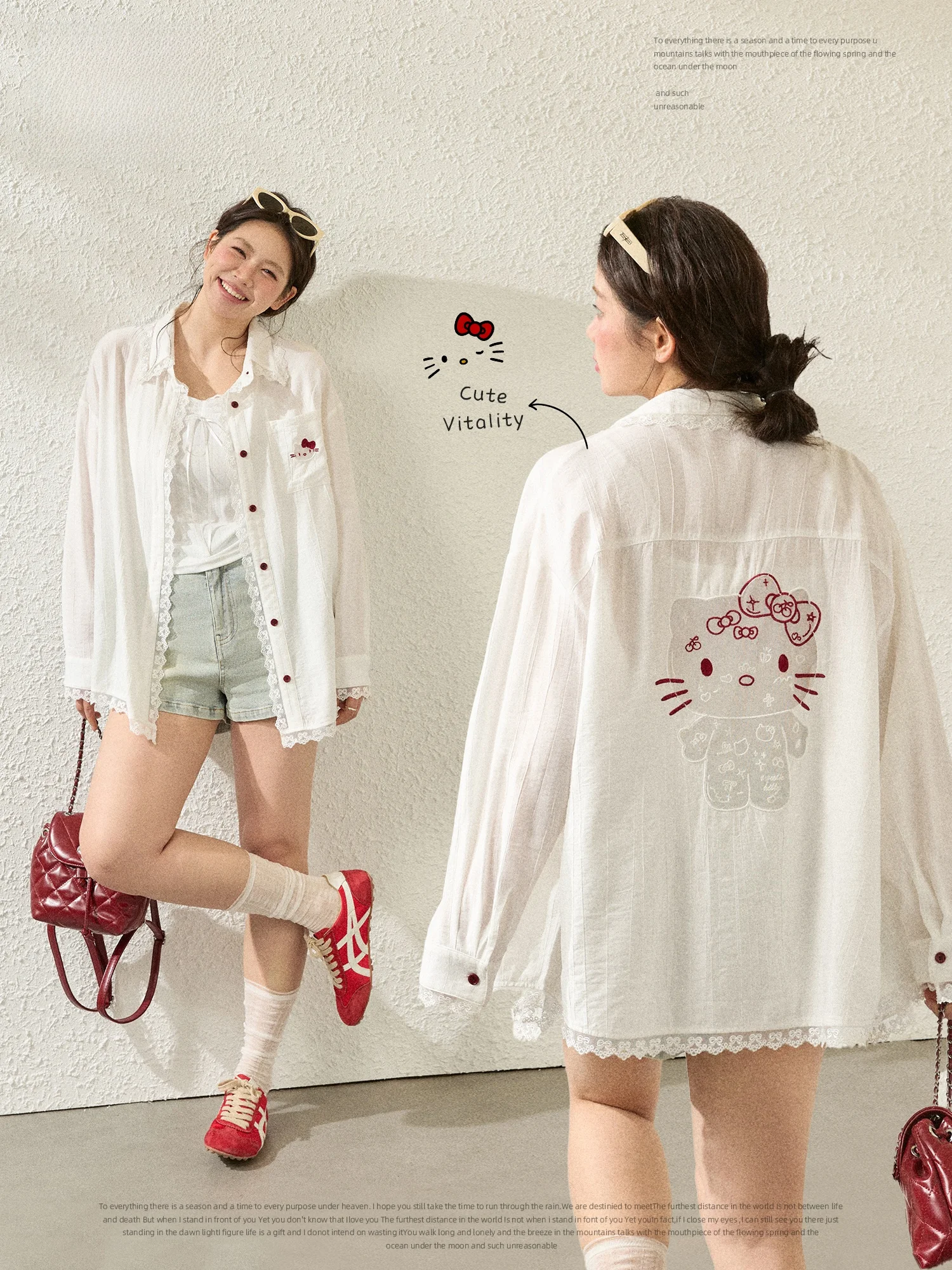 

plus Size Women's Faion Set White irt Lace Trimmed Denim ort Pants Korean Sle Slimming Big Size Ladies' Commute Wear