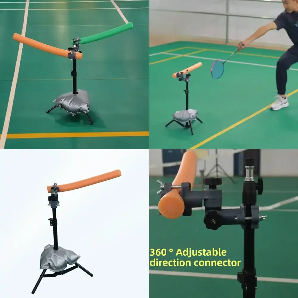 

WAP01 Portable Badminton Pick Ball Trainer Adjustable Badminton Trainer Outdoors Training Device Stainless Steel Badmintons