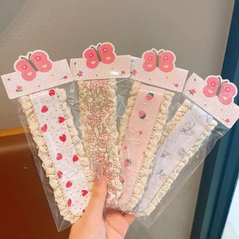 Haarband für Mädchen mit Blumensticker, für gebrochenes Haar und Pony, als Kopfbedeckung zum Gesichtwaschen, Haaraccessoires – Detail 4