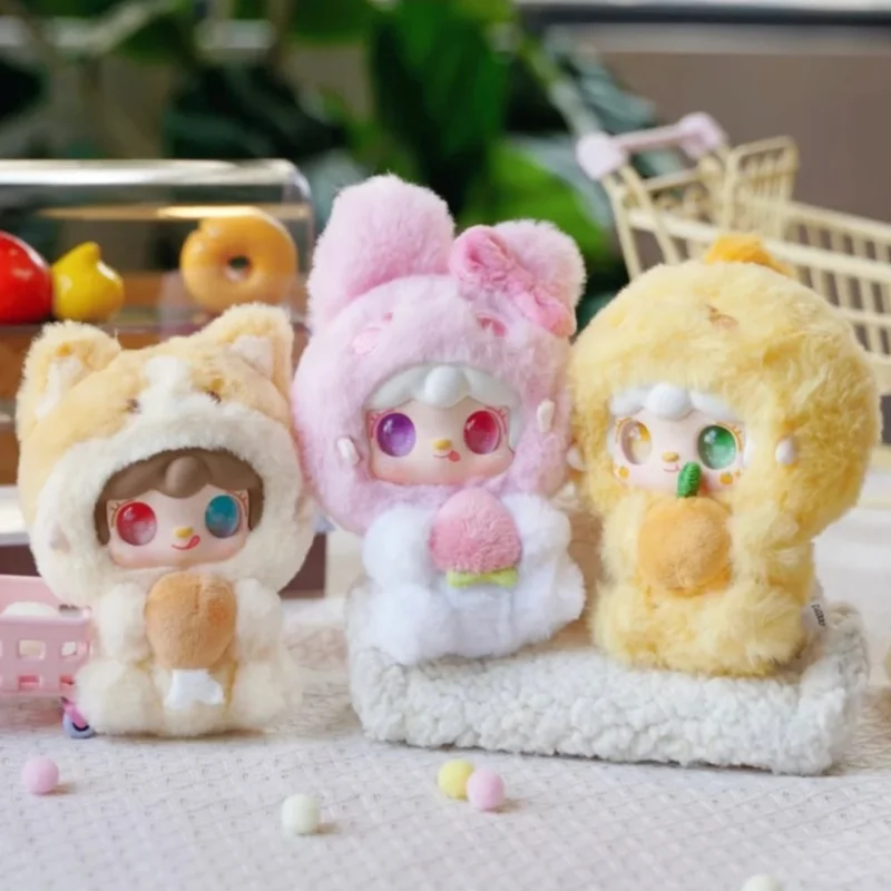 

Yooki V10 Hug Food Shop Goumet Restaurant Series Blind Box Cute Figure Vinyl Plush Doll Pendant Keychain Collection Decor Gift