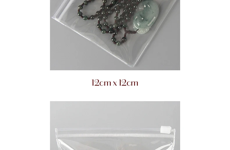 10/20PCS Transparent Plastic Pouches PVC Zipper Bag For Jewelry Bracelet Necklace Earrings Gift Storage Small Business Packages