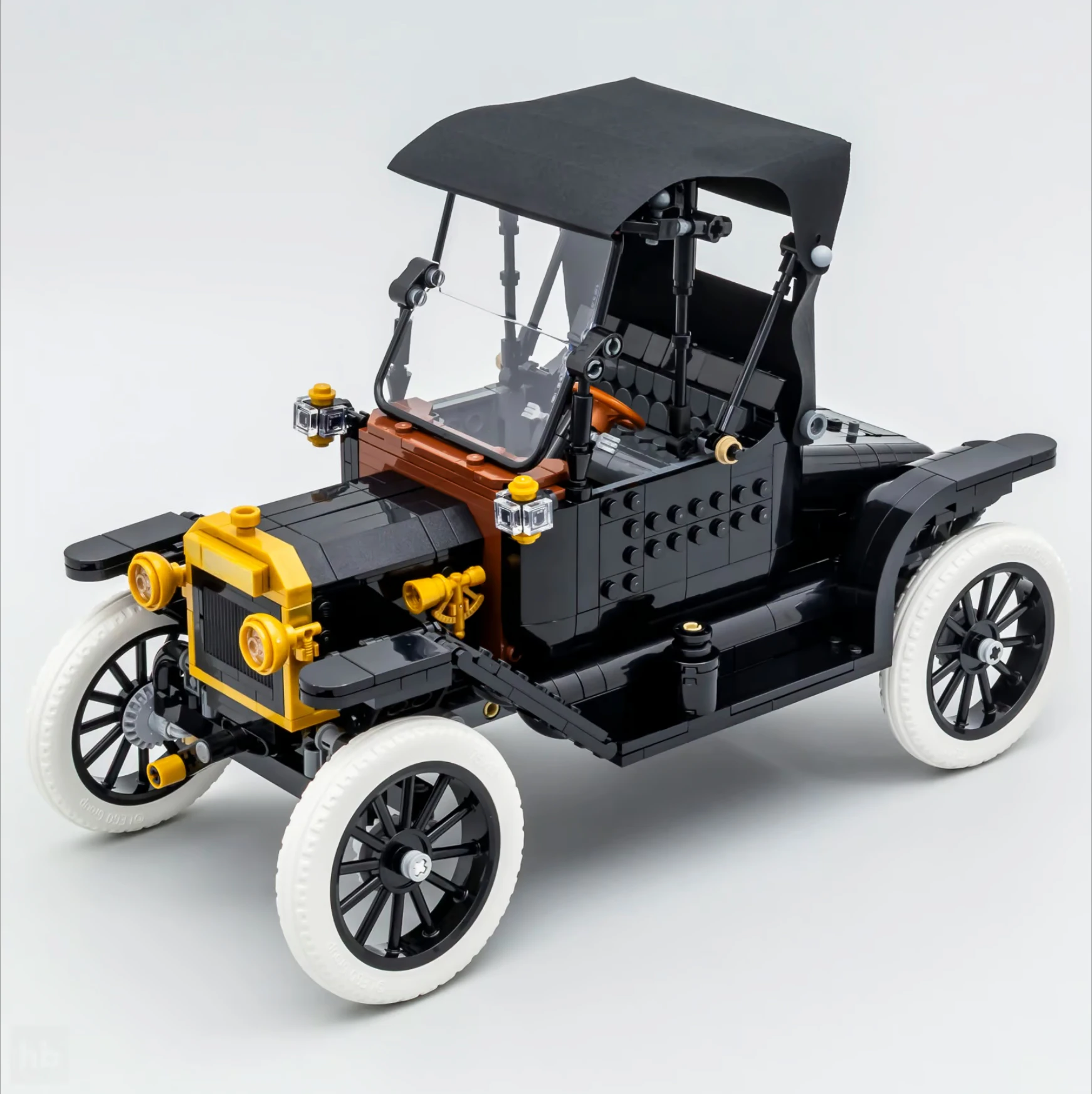 

1060Pcs Technical Retro Vintage Car Model T Building Block Compatible 11376 High-Tech Bricks Car Ornaments Toys for Boy Gift