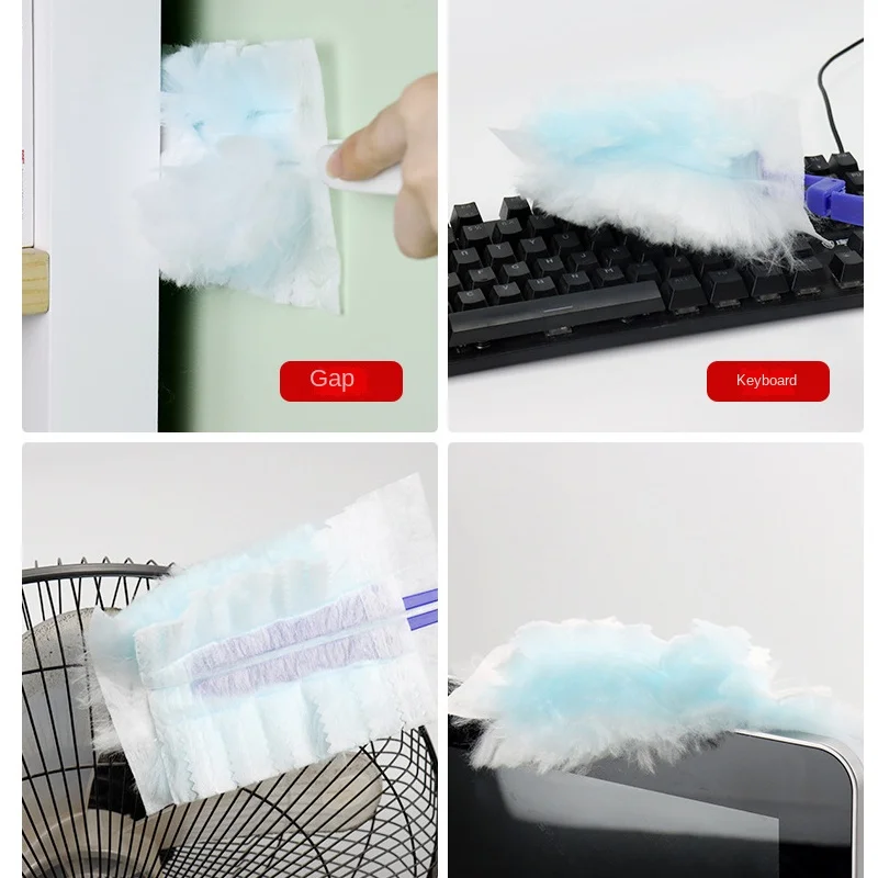 Disposable Dusters with Replace Heads Scalable Cleaning Brush Duty Duster Refills Electrostatic Duster Home Office Cleaning Tool