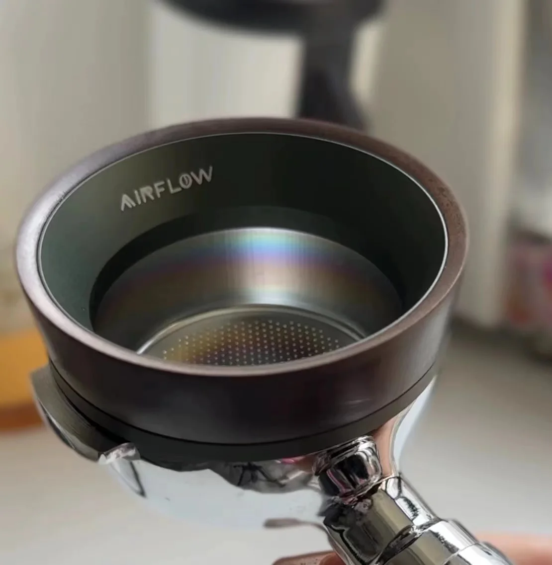 AIRFLOW コーヒー投与リング磁気 51 ミリメートル 53 ミリメートル 58 ミリメートルポルタフィルターエスプレッソ投与リングと互換性ホームバリスタアクセサリー