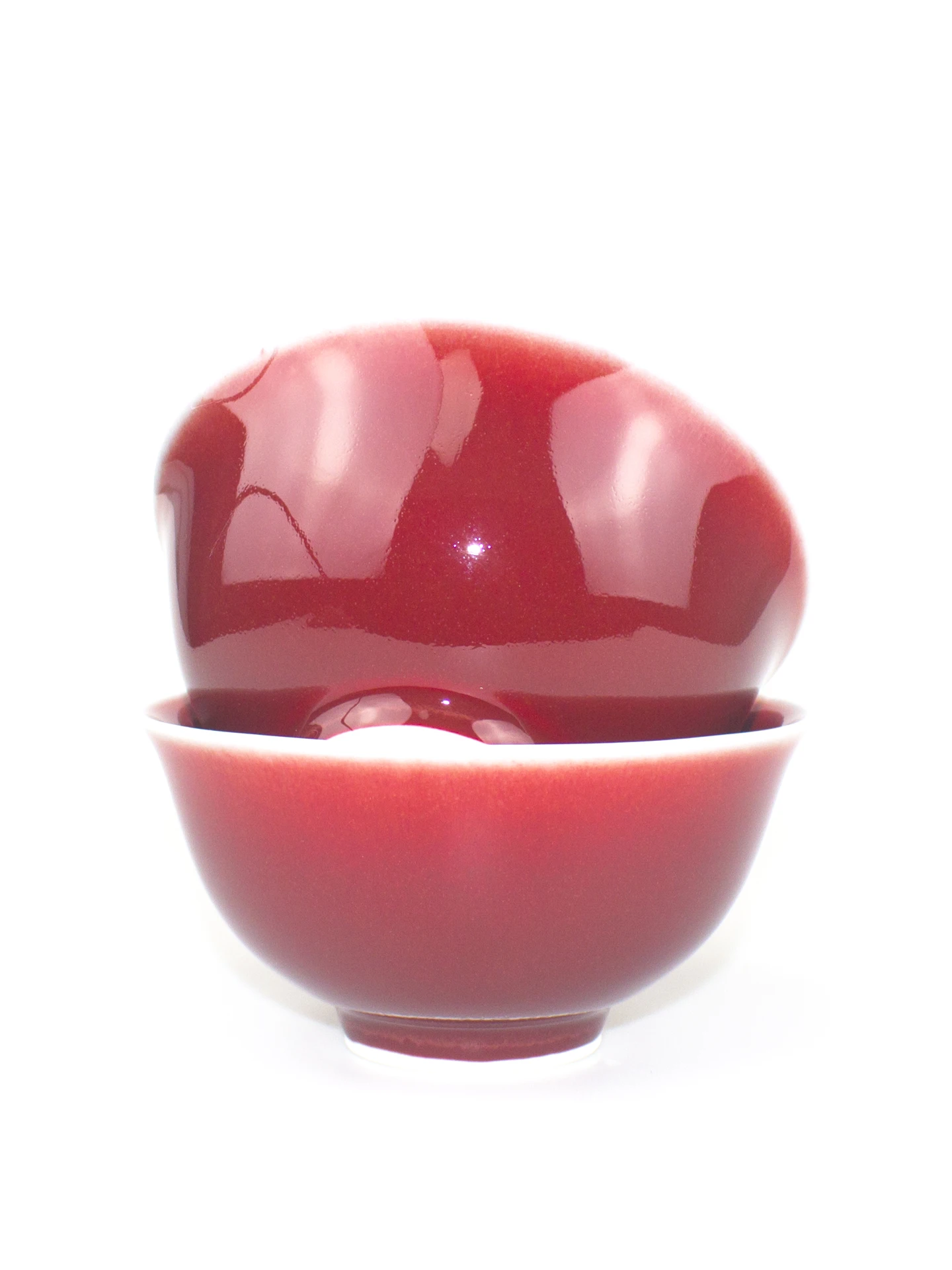 High End Ceramic Rice Bowl 5 Inches Jingdezhen Langhong Dining Set Color Glaze High Temperature Porcelain for Home Use