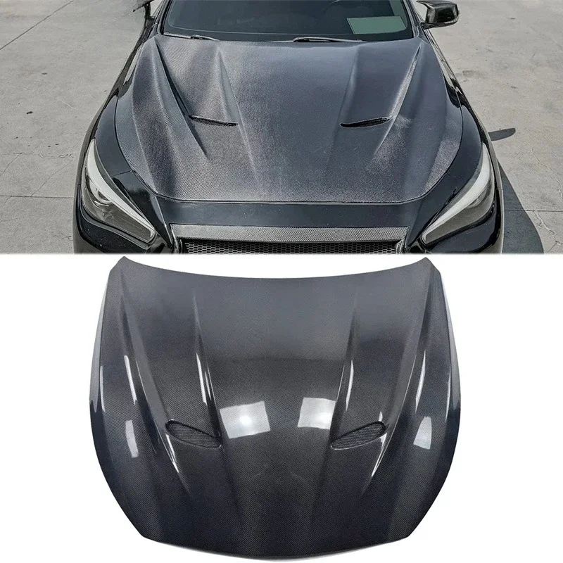 

Suitable For Infiniti Q50 Carbon Fiber Cover Retrofit Headcover Engine Cover Lightweight Front Cover